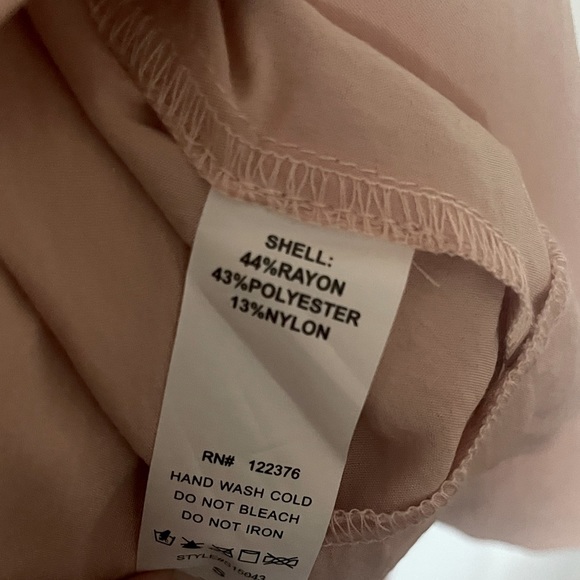 Dusty Pink Retro Fit Mini Button Down Dress - Picture 5 of 5